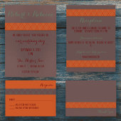 Orange und Brown Save the Date