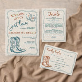 Western Cowboy Boots Horseshoe Wedding Welcome Poster (Personalisiere diese Kollektion eines unabhängigen Creators.)