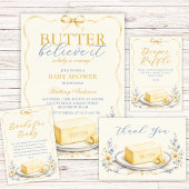 Butter Baby Shower Elegant Serviette