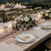 Wedding Burly Wood Sand Details Begleitkarte