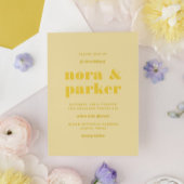 Butter Gelb Einfache Tischnummer