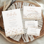 Boho Butterfly Baby Duschkabine Windelwanne Raffle Begleitkarte