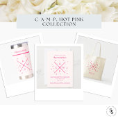 CAMP Hot Pink Bachelorette Bridesmaipool Strandtuch