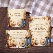 Cactus Desert 1st Rodeo Party Dankeskarte