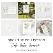 Cafe Bebe Baby Brunch Wasserflaschenetikett