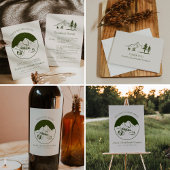 Camp Junggeselinnen-Abschied Personalisiert Weinetikett