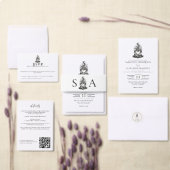 Campfire Love Wedding Runder Aufkleber (Personalisiere diese Kollektion eines unabhängigen Creators.)