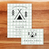 Welcome Camping Baby Dusche Poster