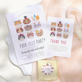 Purr-fect Party Cat Geburtstagsparty Poster