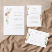 Cascading Floral Bouquet Wedding Einladung (Personalisiere diese Kollektion eines unabhängigen Creators.)