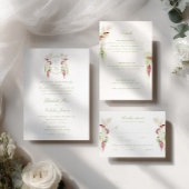 Kaskadierende florale Monogramm-Karten & Geschenke Poster