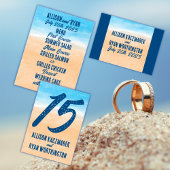 Lässige Hochzeit am Strand Einladung