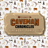 Caveman Chronicles Einladung zum Geburtstag