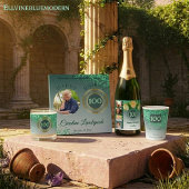 Grüner Glitzer 100. Geburtstag & Balloons Banner