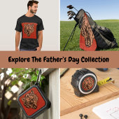 Wolf Head on Red     Weinglas Ohne Stiel