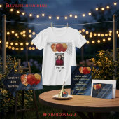 Ich Rock Gold Glitzer Red Balloons noch am Geburts Schnapsglas