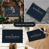 Trendy Black Stylish Modern Bold Typograhy Name Geschenkanhänger