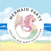 MERMAID BABY SHOWER Pink Einladung