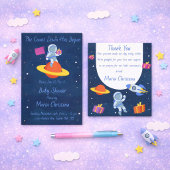 Kosmische Countdown-Baby-Party Einladung