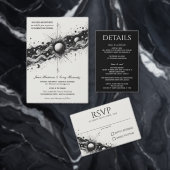 Celestial Band Wedding Program Werbekarte (Personalisiere diese Kollektion eines unabhängigen Creators.)