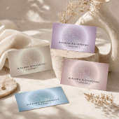 Life Coach Celestial Glow Minimal Dusty Blue Visitenkarte