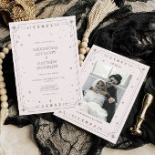 Cream Celestiween RSVP Qr Code Begleitkarte