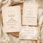 Celestial Moon And Stars Wedding Save The Date