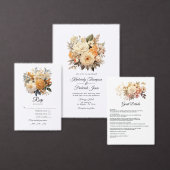 Champagnerfarbene Rose Hochzeit Einladung (Personalisiere diese Kollektion eines unabhängigen Creators.)