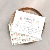 Wasserfarbene Getränke Brunch und Bachelorett Ankündigung