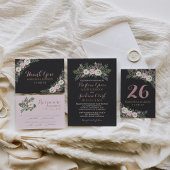 Bridesmaid Dusty Pink Floral Boho Custom Wedding Tragetasche