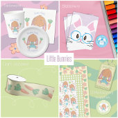 Carroons Muster Gelbe Frühlingsband Satinband