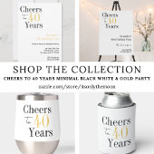 Bis zu 40 Jahre Minimal Gold Geburtstag Dosenkühler