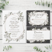 Vintager Tscherisch Feiern: Engagement Einladung (Personalisiere diese Kollektion eines unabhängigen Creators.)