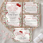 Cherry Baby Shower Invitation Einladung