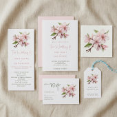 Pink Cherry Blossom Blume Wedding Table vielen Dan Tischnummer