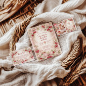 Cherry Blossom Garden Girl 1st Birthday Dankeskarte