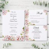 Cherry Blossom floral Table Number Card Tischnummer (Personalisiere diese Kollektion eines unabhängigen Creators.)