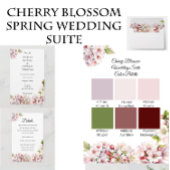 Cherry Blossom Spring Wedding Invitation Einladung
