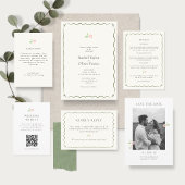 Ivory & Green | Chic Floral Wedding Save the Date