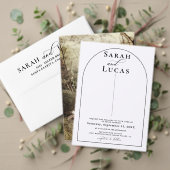 Chic Arch Modernes stilvolles Elegantes Dankeskarte (Personalisieren Sie die Kollektion dieses unabhängigen Creators. Test)