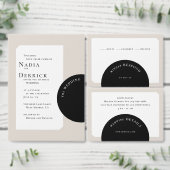 CHIC CIRCLE WEDING EINLADUNG (Personalisiere diese Kollektion eines unabhängigen Creators.)