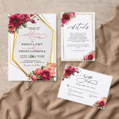 Rosa Blumen und Imitate Goldhochzeit Button (Personalisiere diese Kollektion eines unabhängigen Creators.)