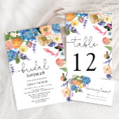 Watercolor Bouquet rät wie viele Kisses Cards Begleitkarte