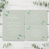 Chic Script Eucalyptus Foliage Webseite Begleitkarte (Personalisiere diese Kollektion eines unabhängigen Creators.)