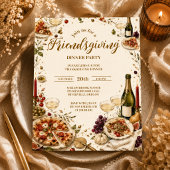 Chic Pizza & Prosecco Friendsgiving Pappteller