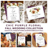 Chic Floral Polka Dot Hochzeit im Herbst Save the Date