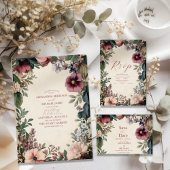 Chic Viktorianisch Royal Floral Wedding Save The Date