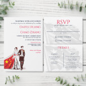 China Couple Enclosure Card Begleitkarte (Personalisiere diese Kollektion eines unabhängigen Creators.)