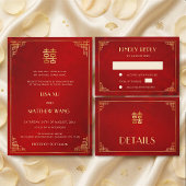 Moderne chinesische Hochzeit Tischnummer