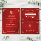 Moderne chinesische Hochzeit Tischnummer (Personalisiere diese Kollektion eines unabhängigen Creators.)